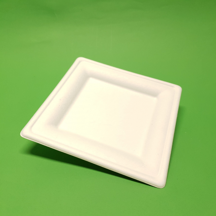 Farfurii bio din trestie de zahar patrate 20cm 50buc/set [2]