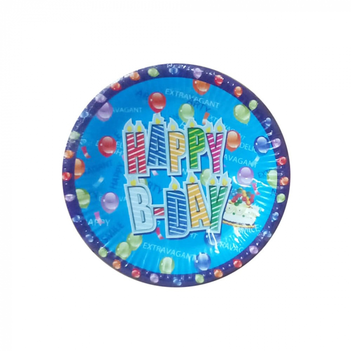 Farfurii happy b-day 23cm 10/set [1]