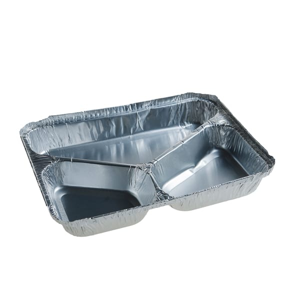 Forma de copt din aluminiu tricompartimentata 681L/326CL 200X150X25mm 100 buc/set [1]