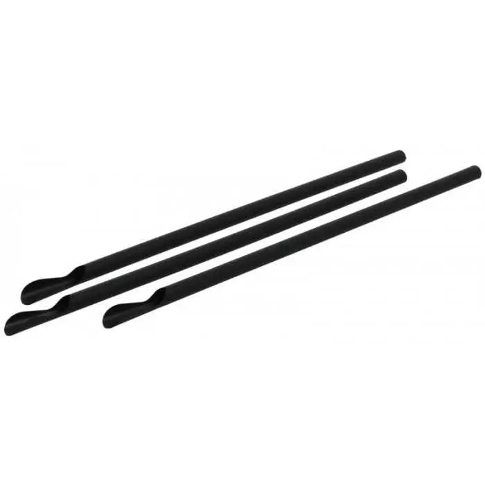 Paie pla cu lingurita negre 210*6mm 250/set [1]