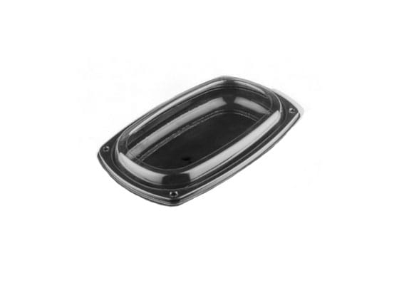 Platou negru cu capac PET 29,5x19x4 cm 10 buc/set [1]