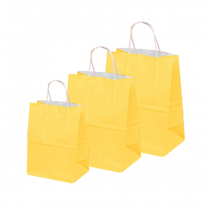 Pungi albe, colorate 100% galben – 32x12x41cm – 100 buc. [1]