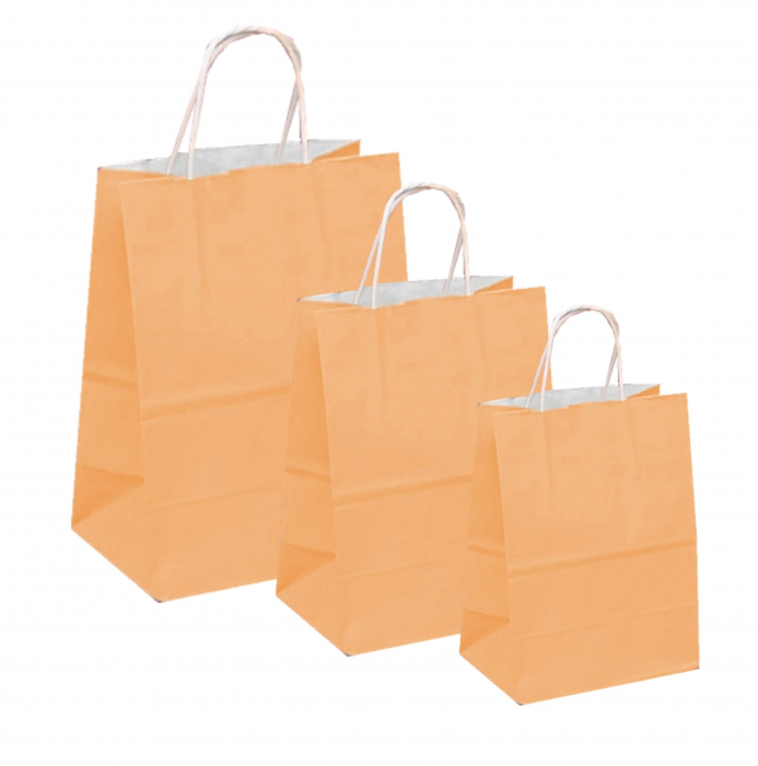 Pungi albe, colorate 100% piersica – 25X14X30 -100 BUC. [1]