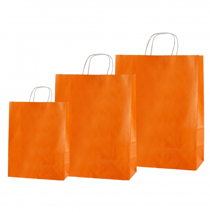 Pungi albe, colorate 100% portocaliu – 25X14X30 – 100 BUC [1]