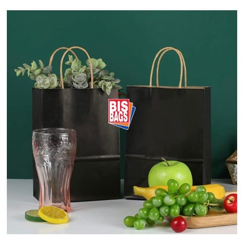 Pungi natur, colorate 100% negru – 25x14x30 cm – 100 buc. [2]