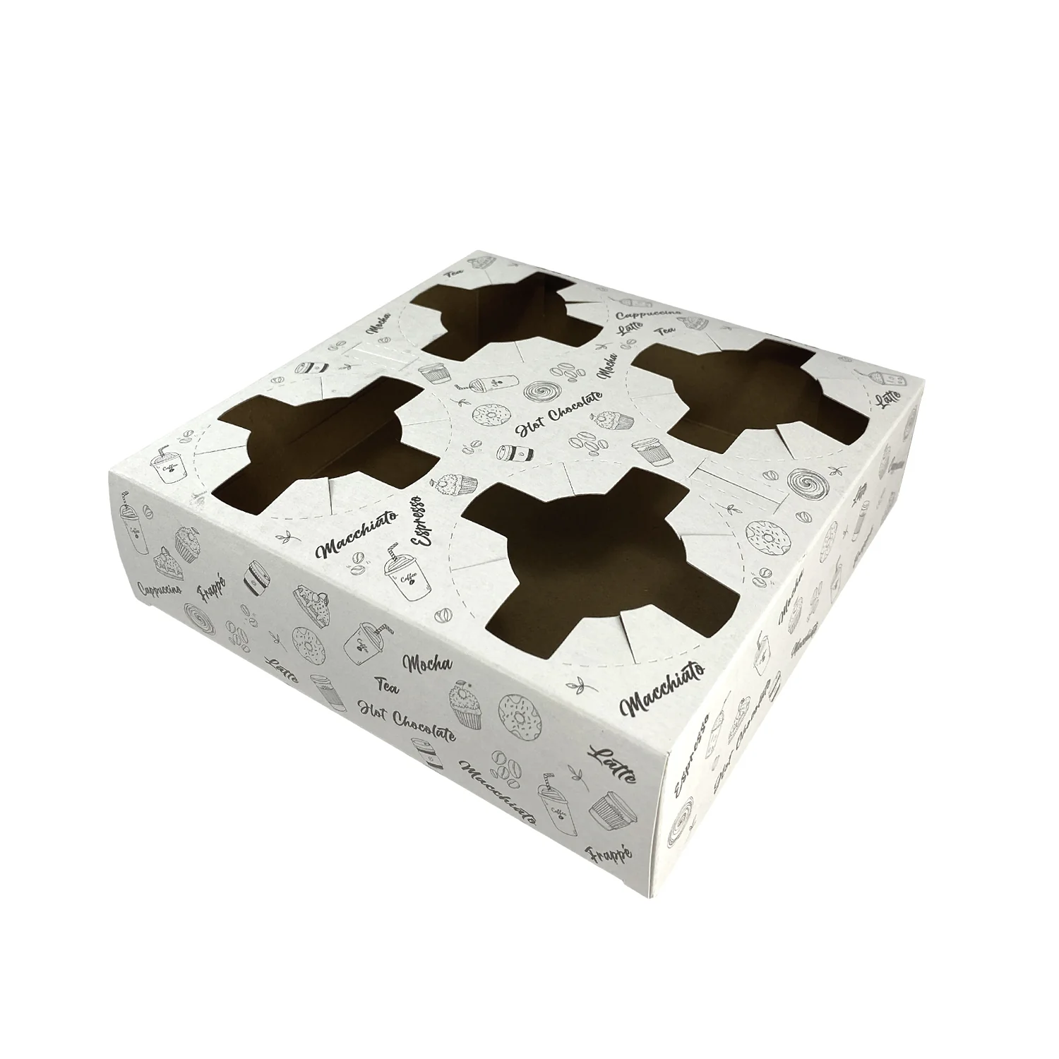 Suport pahar carton urban x4 , 100 buc/set [1]