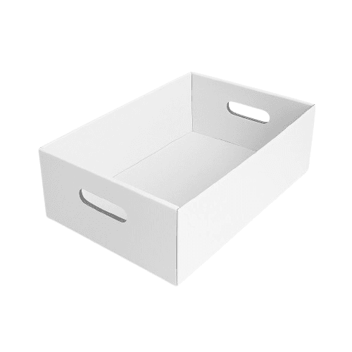 Tavite carton ondulat cu maner 100 buc/set folie 325x215x160 mm [1]