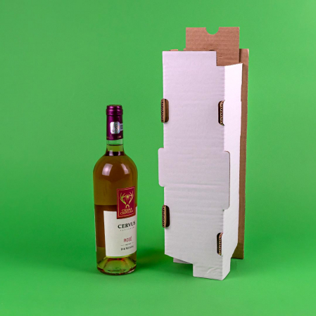 Cutii clasice de vin 3 sticle cu separator CO5 alb 370x130x395 50 buc/set [1]