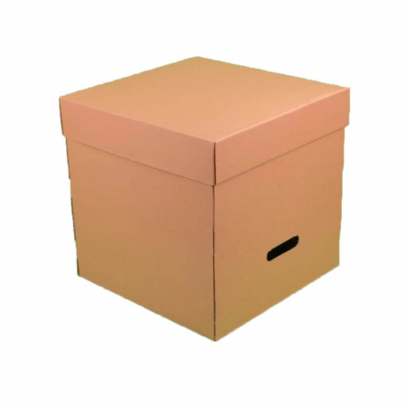 Cutii Tort Blank - Cutii tort cu capac 330x330x330 mm natur 25 buc/set