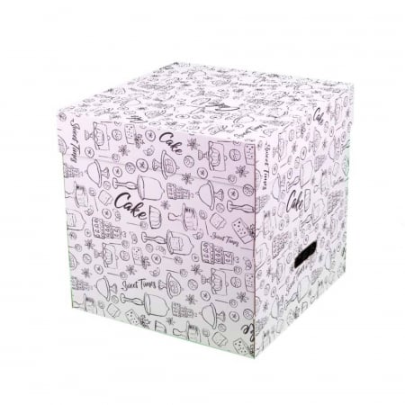 Cutii Tort Generic - Cutii tort cu capac generic 330x330x330 mm folie 25 buc/set