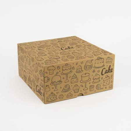 Cutii Cofetarie/ Patiserie - CUTII TORT GENERIC CT3* 25 BUC/SET NATUR 300x300x120