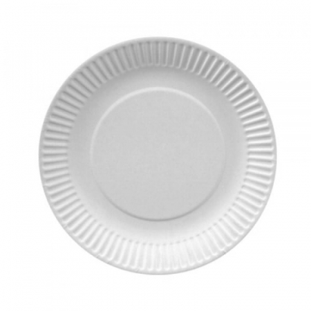 Farfurii Carton - Farfurii carton 23 cm Albe 50 buc/set
