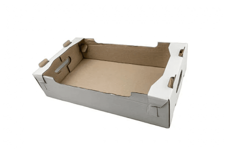 Ladite Legume/ Fructe - Ladita transport 50 buc/set CO5, alb 400x305x105mm