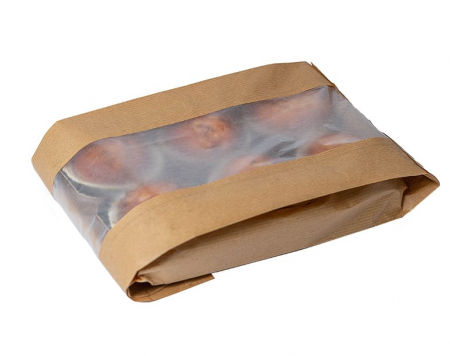 Pungi cu fereastra BIO – 13x4x25cm(f=6cm)- 1000 buc [1]