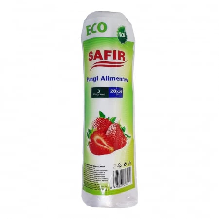 Pungi Plastic - Rola pungi alimentare Safir Eco 3kg