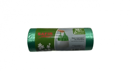 Saci Menajeri - Saci menaj parfumati 35l (50/set) cu maner „safir”