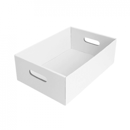 Tavite Carton Ondulat - Tavite carton ondulat cu maner 100 buc/set folie 325x215x160 mm