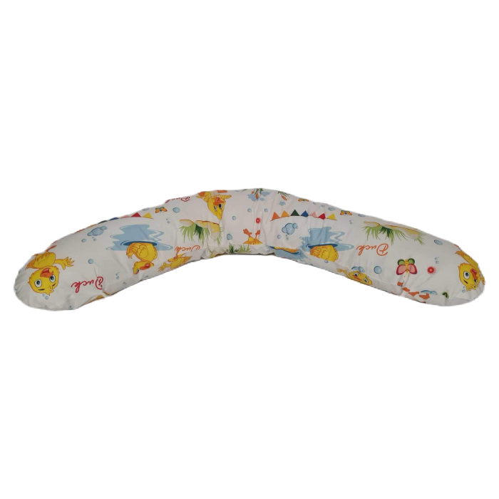 Perna gravide 3 in 1 Lucia, Husa detasabila, Circulatie optima aer, Anti-alergenica, Model ratuste, Dimensiune135x35 cm [5]