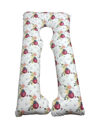 Perne Gravide - Perna gravide Maria 3 in 1, forma de U, Multifunctionala, Model Gargarita, Husa detasabila, bumbac ranforce 100%, 135x75 cm
