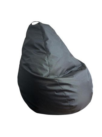 Fotolii TIp Puf - Fotoliu puf tip para, Model para, Material impermeabil, Usor de curatat, Maner, Husa detasabila, Varsta 3-6 ani, Negru