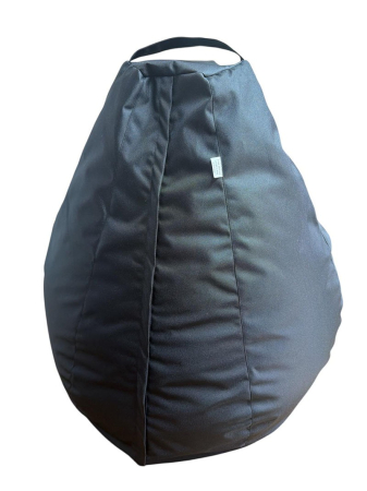Fotolii TIp Puf - Fotoliu puf tip para, Model para, Material impermeabil, Usor de curatat, Maner, Husa detasabila, Varsta 6-12 ani, Negru
