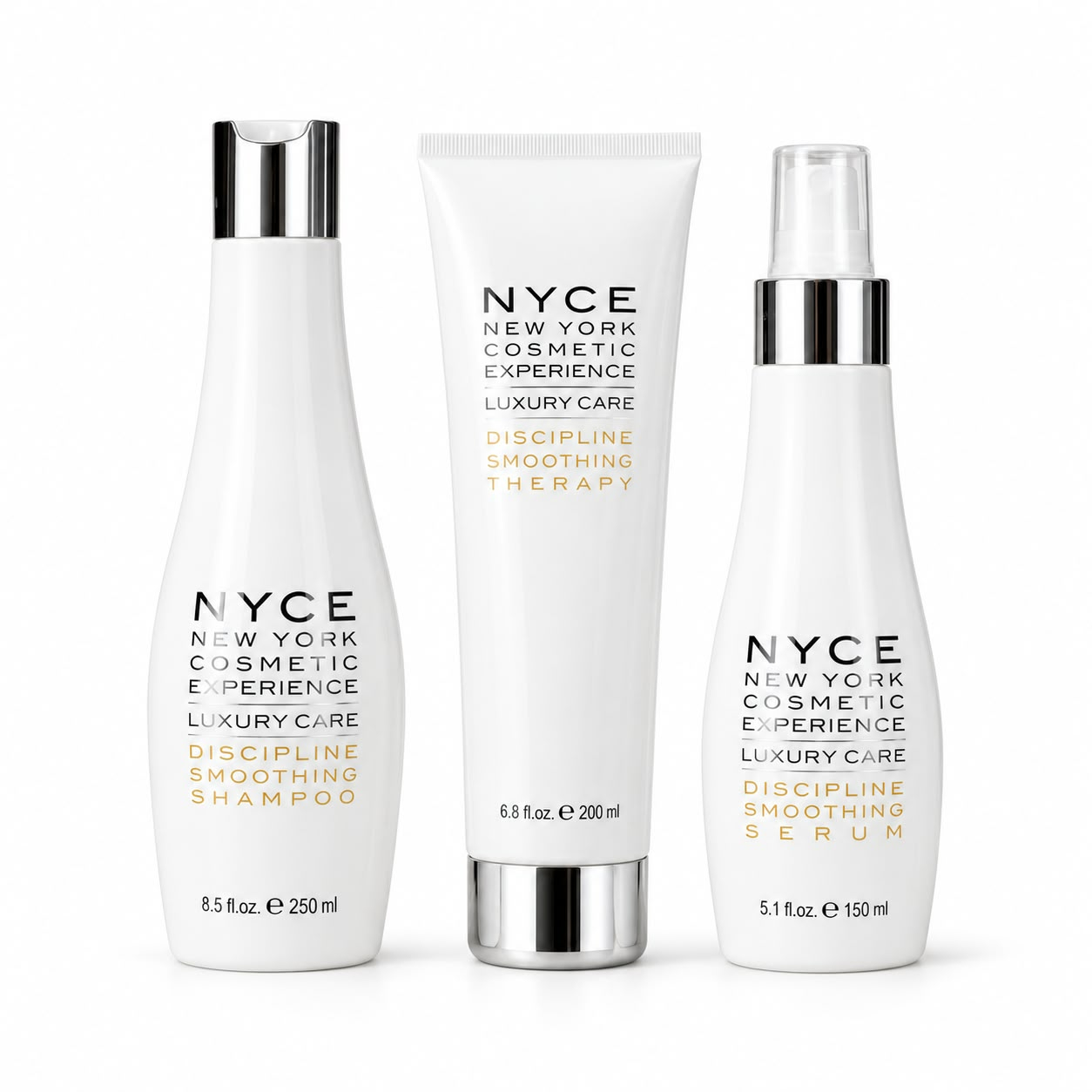 Kit NYCE Luxury Discipline Essentials pentru păr creț și ondulat, 3 produse, 600 ml [2]