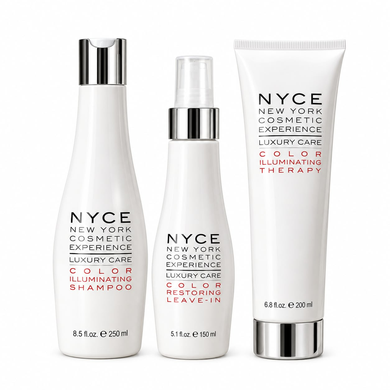 Kit pentru păr vopsit NYCE Luxury Color Essentials, 3 produse, 600 ml [2]