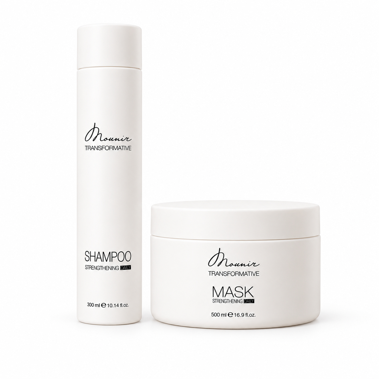 Set Mounir Transformative Șampon 300 ml + Mască 500 ml pentru păr deteriorat [2]