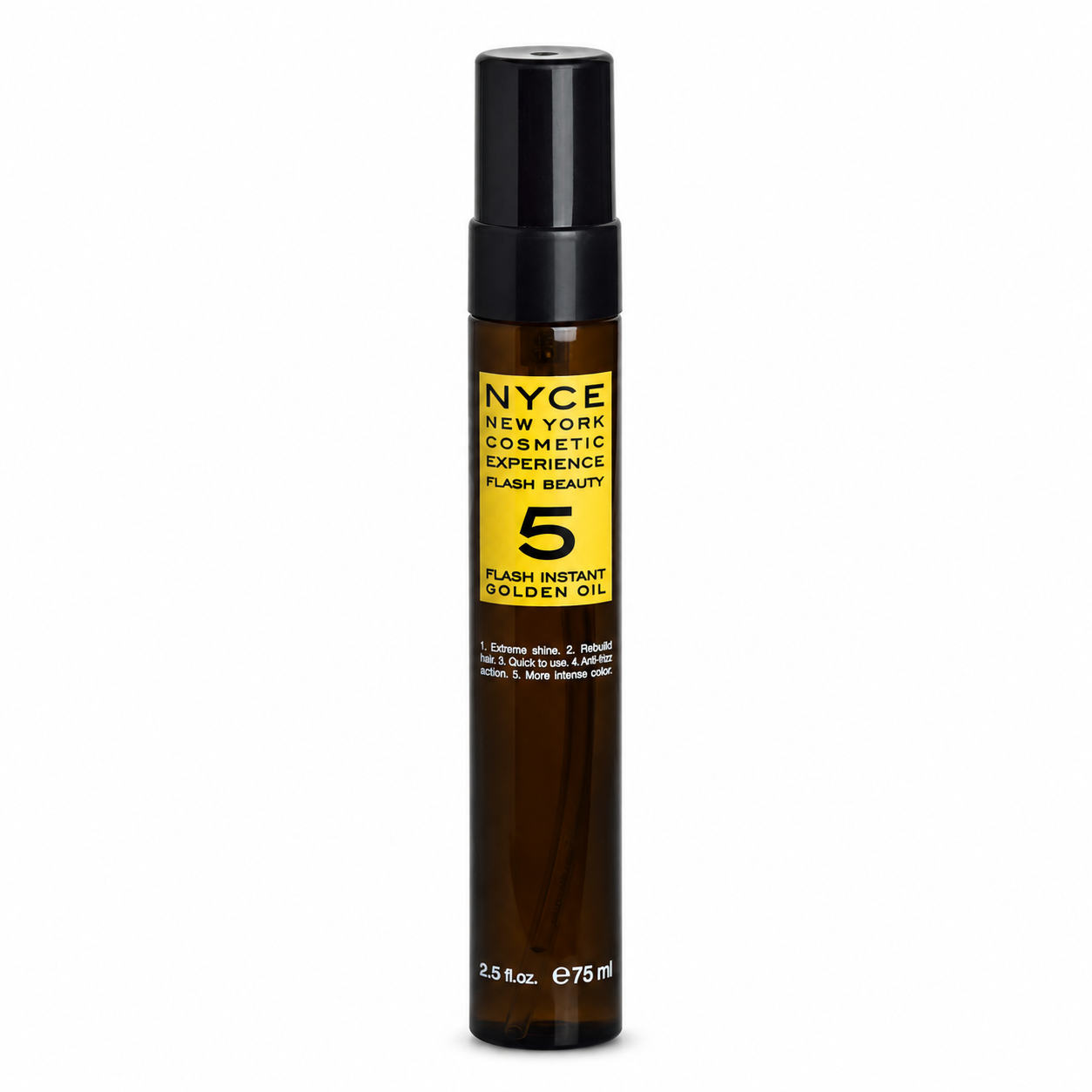 Ulei multifuncțional pentru strălucire și efect anti-frizz NYCE Flash Beauty Instant Golden Oil, 75 ml [2]