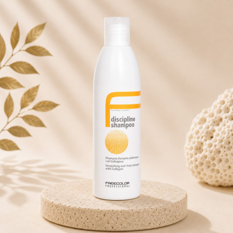 Șampoane - Șampon anti-frizz cu colagen Freecolor Shampoo Discipline, 250 ml