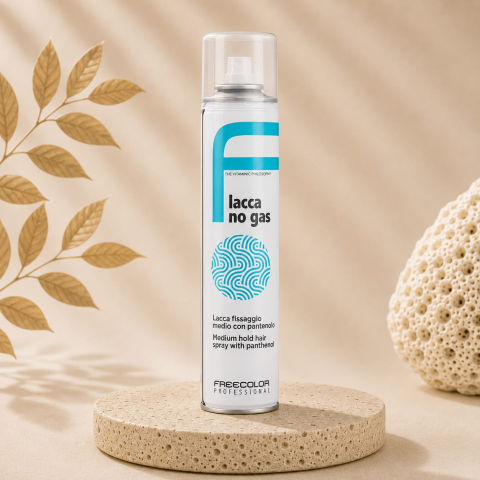 Styling - Fixativ profesional fără gaz Freecolor Laquer No Gas Strong, fixare medie, 300 ml