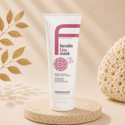 Măști - Mască pentru păr tratat cu keratină Freecolor Keratin Liss, 250 ml