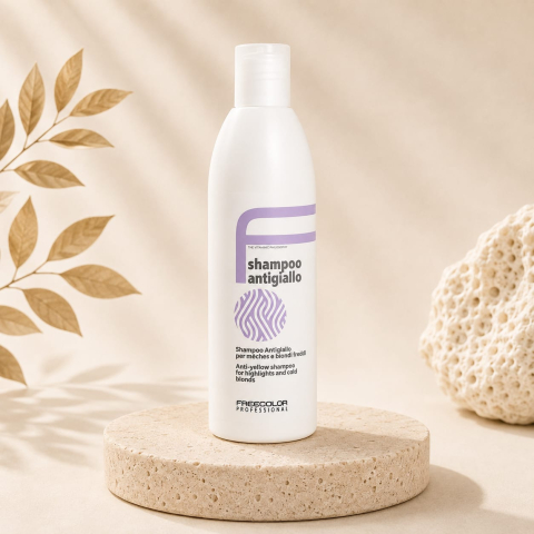 Șampoane - Șampon profesional anti-galben Freecolor Anti-Yellow Shampoo, 250 ml
