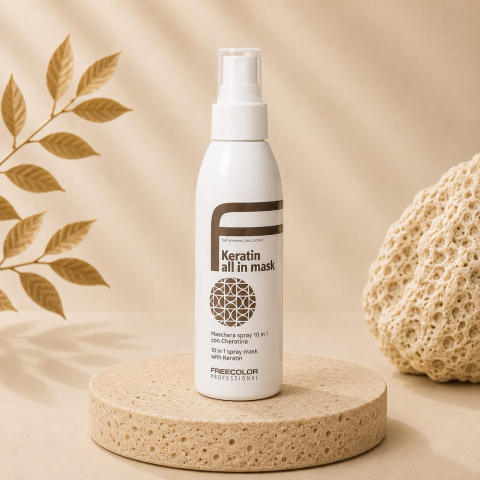 FREECOLOR - Mască spray 10 în 1 cu keratină Freecolor Keratin All in Mask, 150 ml