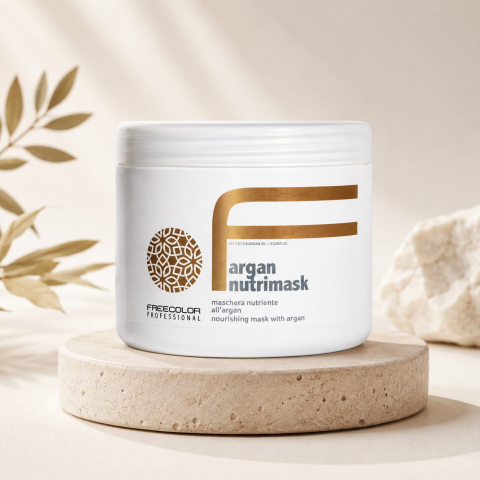 Măști - Mască profesională nutritivă cu ulei de argan Freecolor Argan Nutrimask, 500 ml