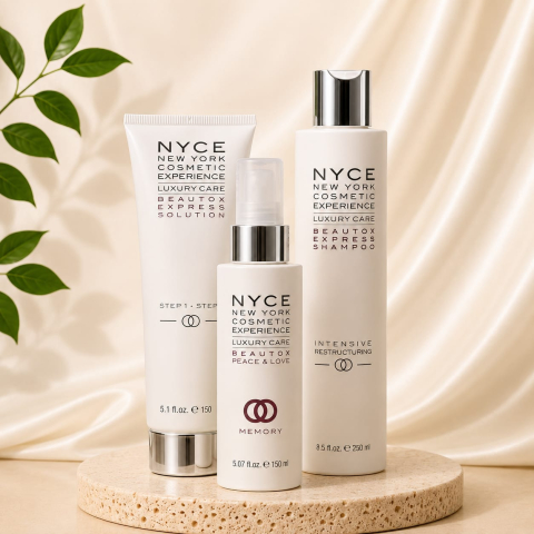 Produse pentru repararea părului - Kit pentru restructurarea părului fin NYCE Beautox Essentials, 3 produse
