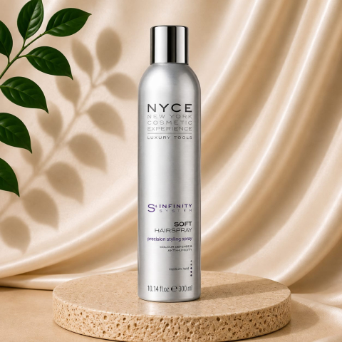 Styling - Fixativ cu fixare medie și efect de memorie NYCE Soft Hairspray, 300 ml