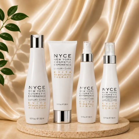 NYCE - Kit complet pentru reconstrucția părului NYCE Evita Rebuilding Essentials, 4 produse, 750 ml