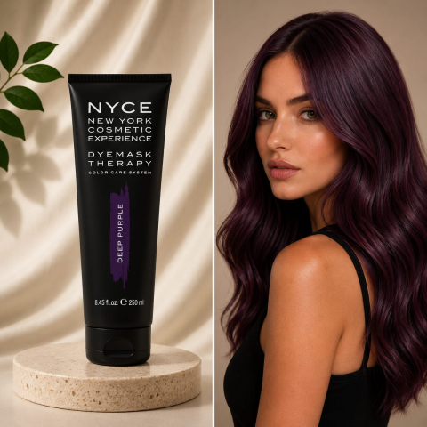 Măști Nuanțatoare - Mască nuanțatoare pentru păr DEEP PURPLE Dyemask, 250 ml