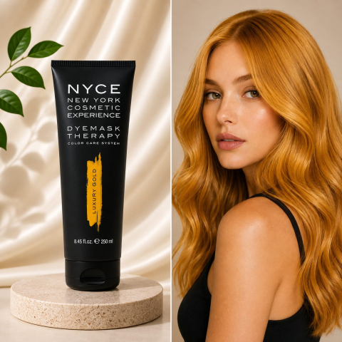 Măști Nuanțatoare - Mască nuanțatoare pentru păr LUXURY GOLD Dyemask, 250 ml