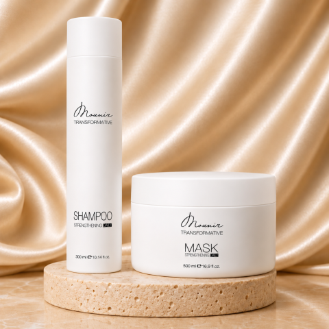 Branduri - Set Mounir Transformative Șampon 300 ml + Mască 500 ml pentru păr deteriorat