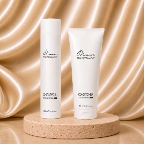 Branduri - Set Mounir Transformative Șampon + Balsam 300 ml pentru păr deteriorat