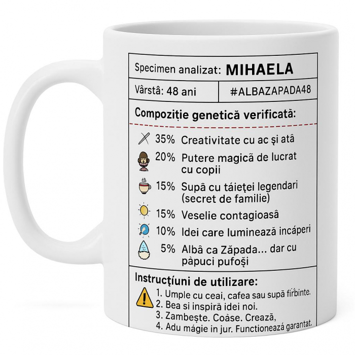 Cană personalizată „ADN-ul ei” [1]