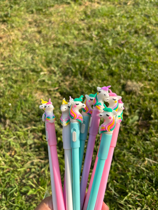 PIX UNICORN CU LUMINA 18 CM  CU CERNEALA ALBASTRA [1]