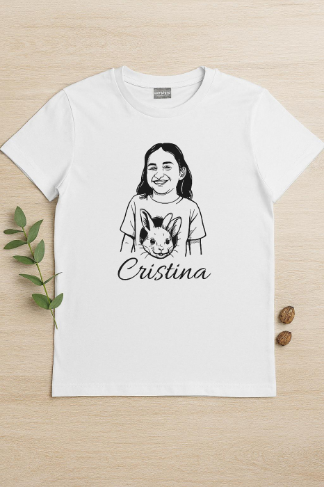 Tricou Personalizat cu Portret și Nume [1]