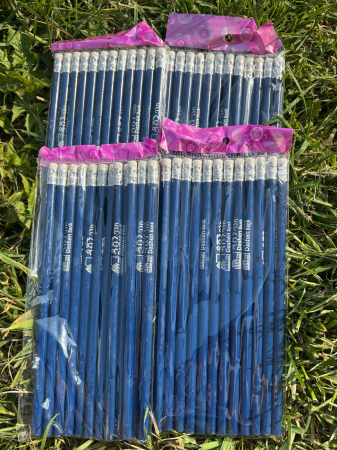Rechizite - CREIOANE GRAFIT FARA VARF  CU GUMA DE STERS, 12 BUCATI