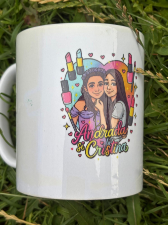 PERSONALIZATE - Cană pentru prietenele care pun „glam” în bârfă! Andrada & Cristina