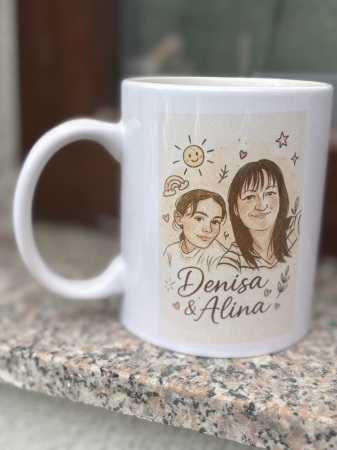 Cană Personalizată – Denisa & Alina [1]