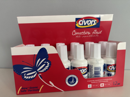 RECHIZITE SI BIROTICA - PASTA CORECTOARE CU PENSULA 20 ml Civors