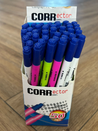 RECHIZITE SI BIROTICA - PIC CU DOUA CAPETE PENTRU STERGERE  SI CORECTARE 14 CM